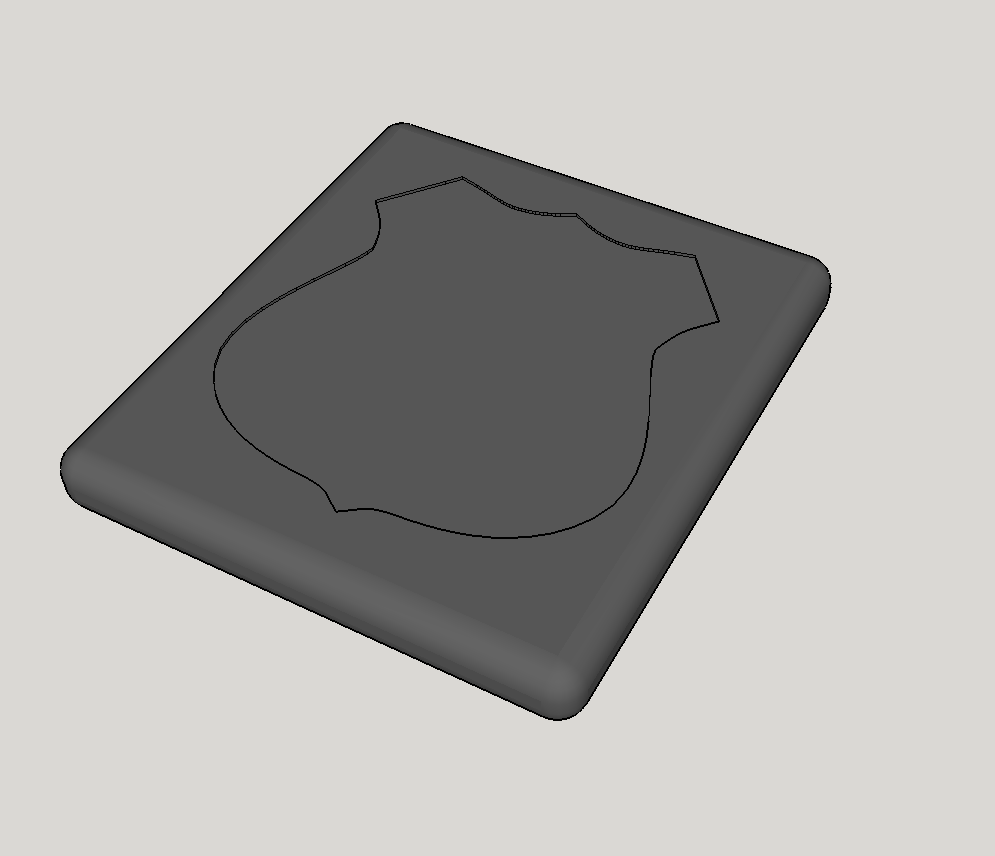 Base for police badge (Zootopia)