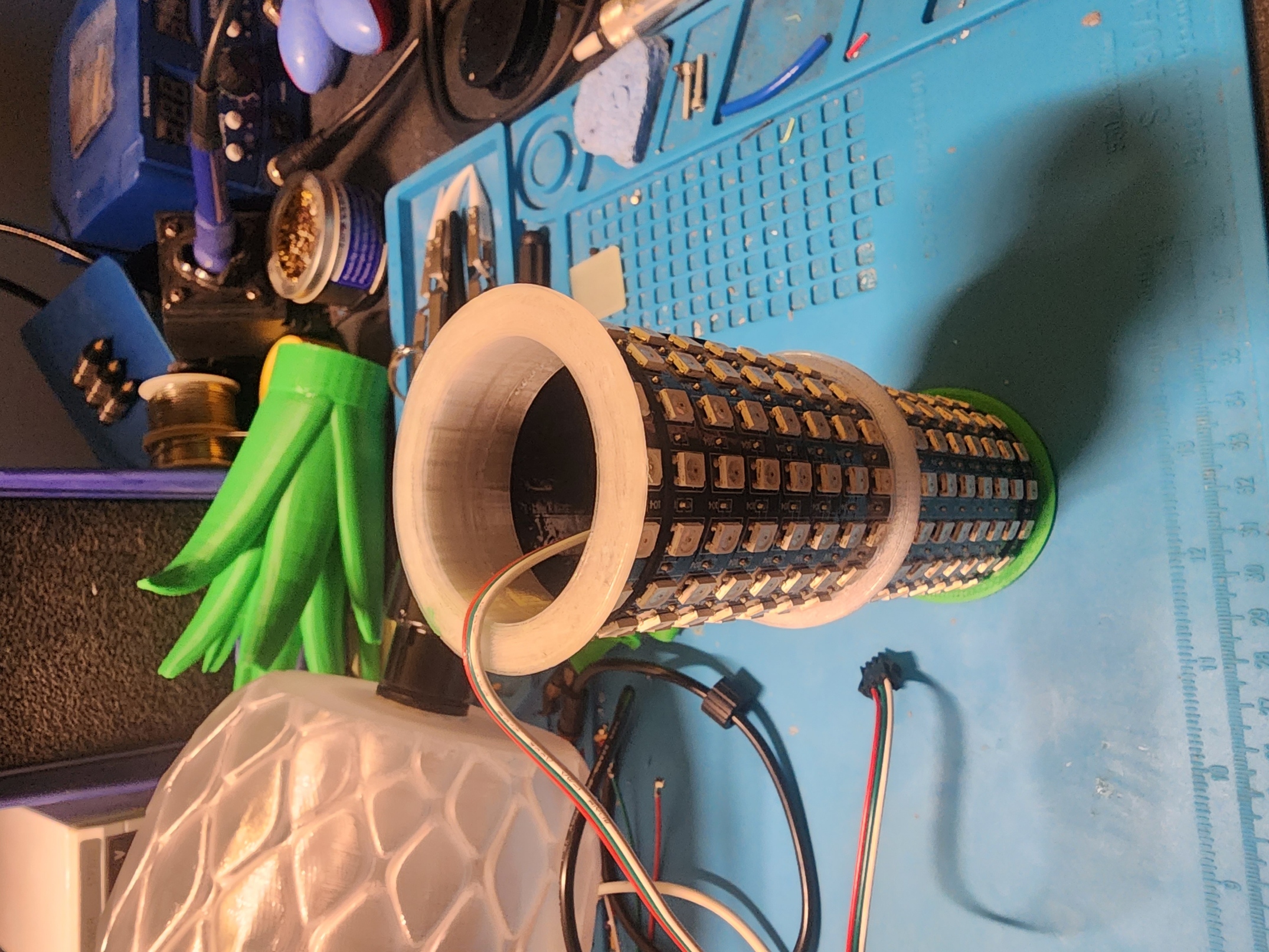 16x16 LED Matrix (Cylinder Support Rings)