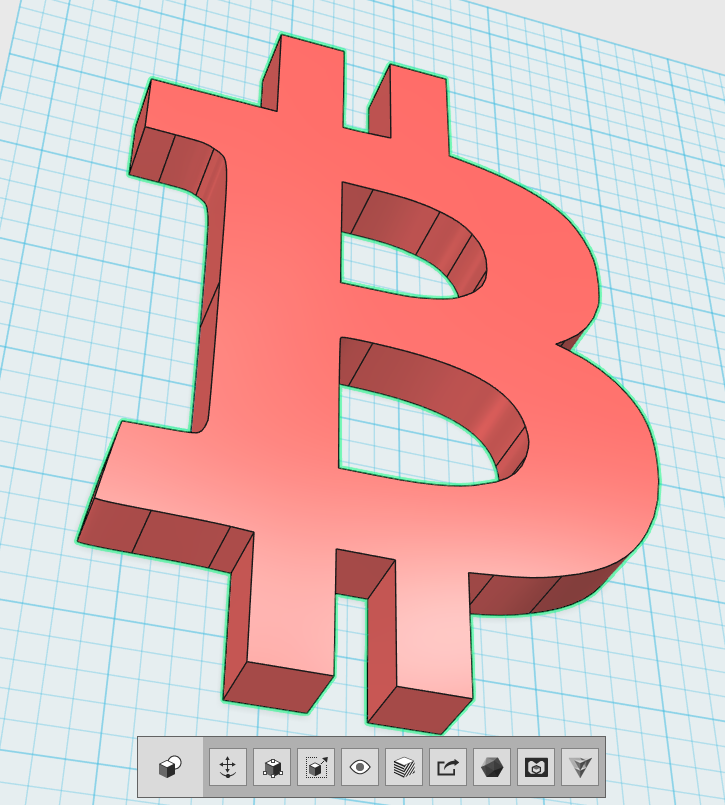 Simple Bitcoin Logo BTC