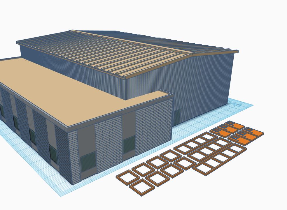 N Scale Trucking Company / Shop / Warehouse (1:160)