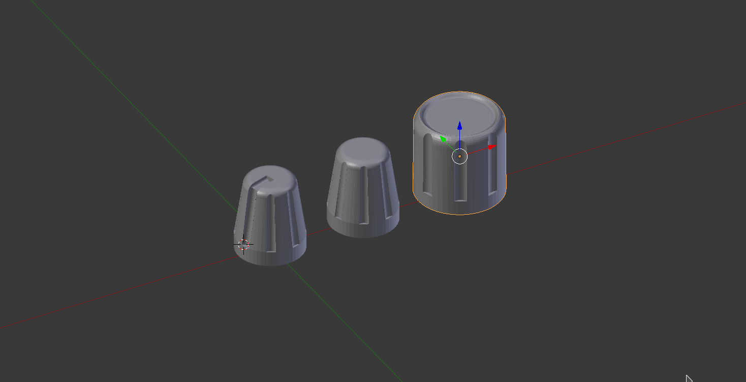 Potentiometer knobs for 6mm diameter hole