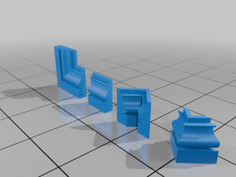 Decorative Moulding set ,For dolls house furnishings ect