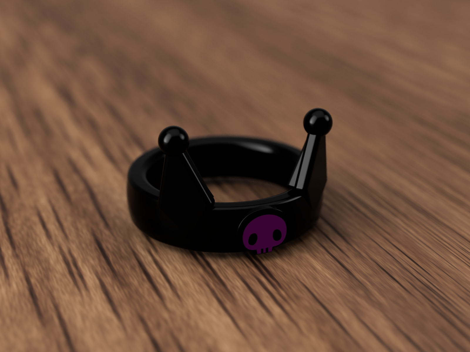 Kuromi Ring with ears and Logo