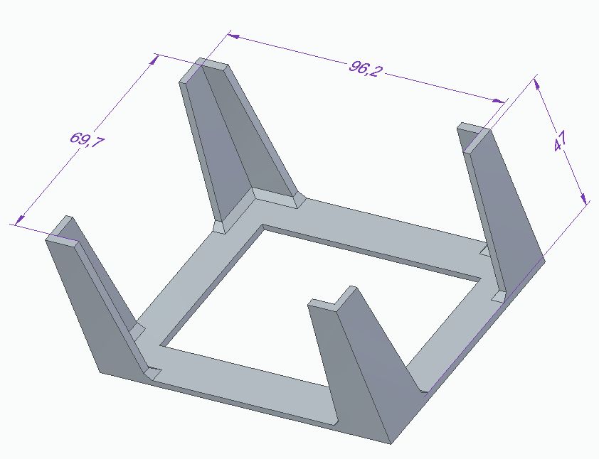 Holder for sleeved Ark Nova deck of cards (german: Arche Nova)