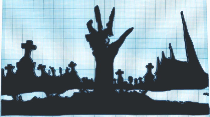 Graveyard wall art 2.0