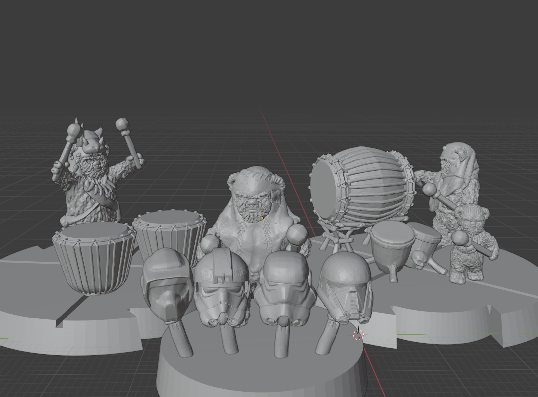 Ewok Drummers (star wars legion scale)