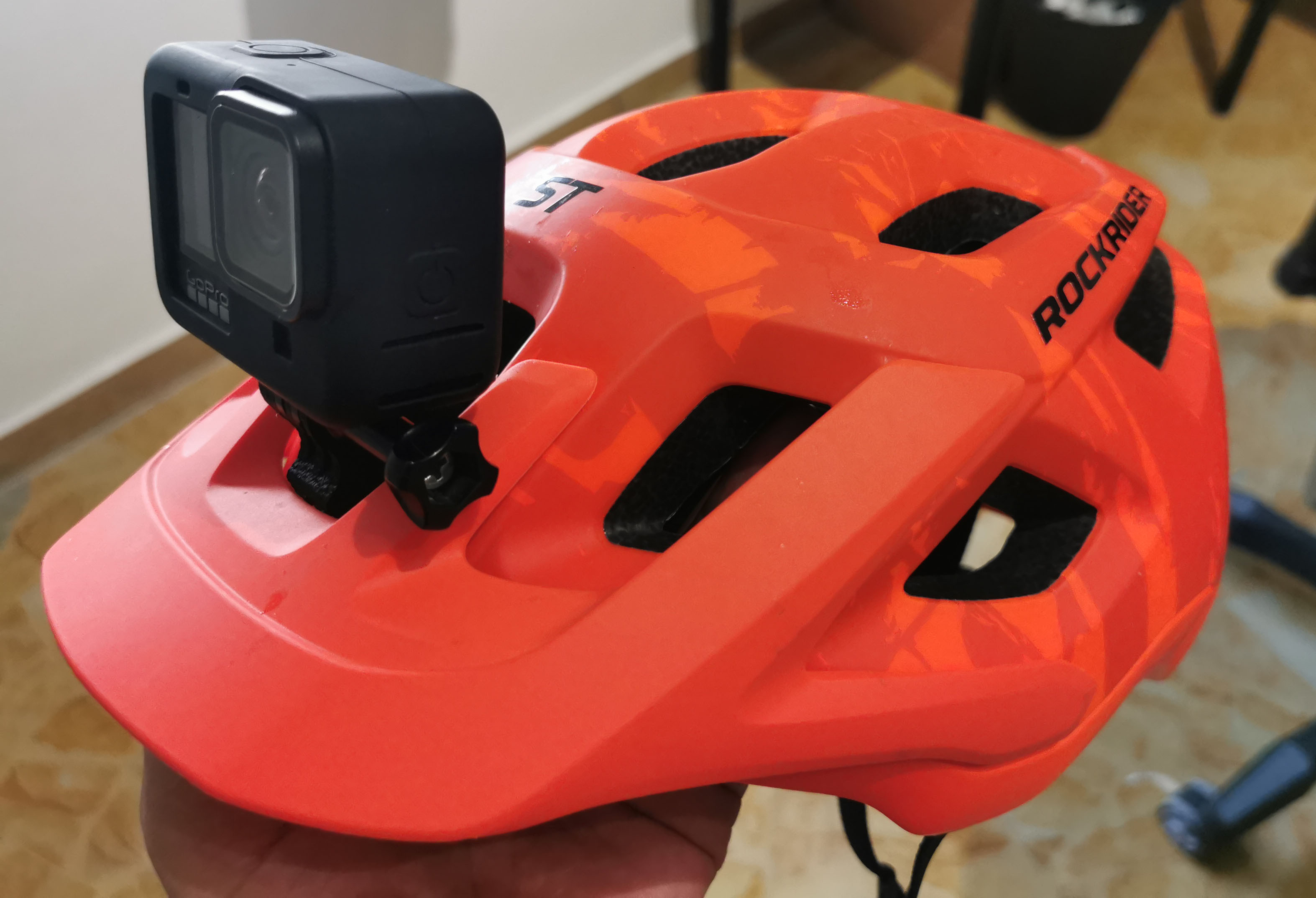 GoPro Action Cam mount for Decathlon's Rockrider Helmet