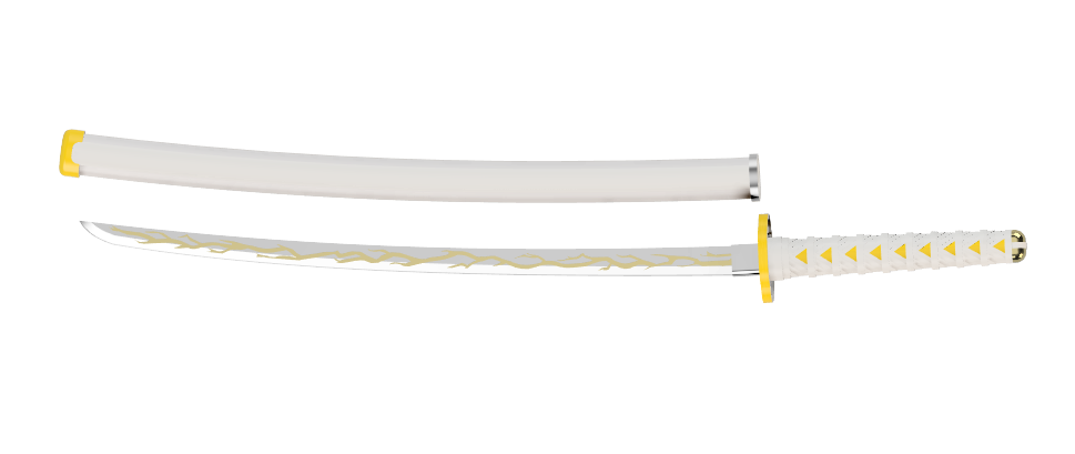 Katana of Agatsuma Zenitsu in Kimetsu no Yaiba (mini katana 31cm)