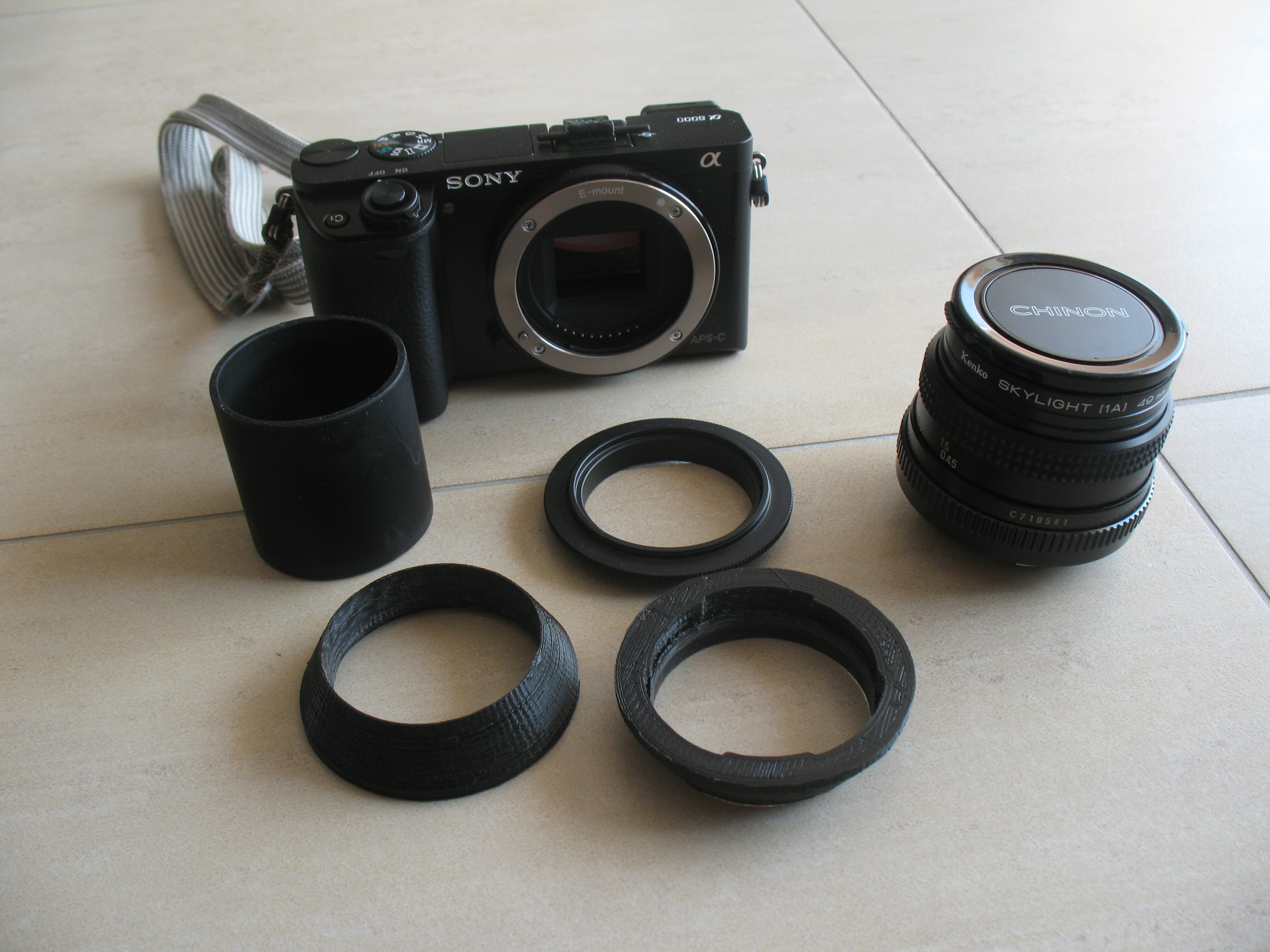 a6000 Sony NEX macro tube for K mount Chinon