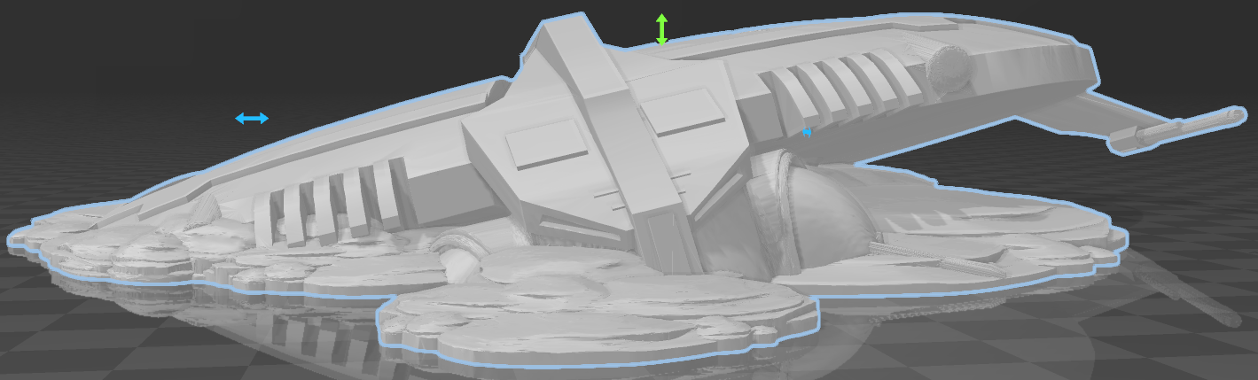 Star Wars Legion Terrain: HMP Droid Gunship Wreck