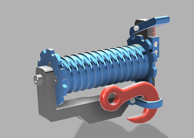 Bobbycar Seilwinde /Rope winch