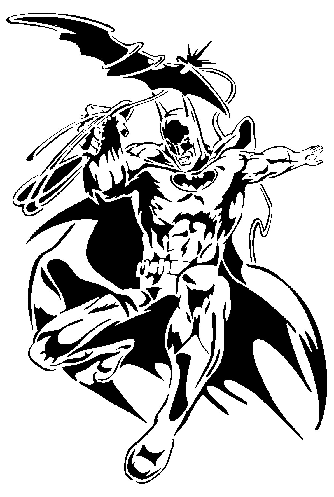 Batman stencil 11