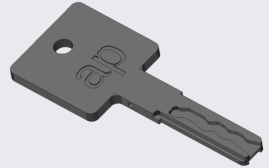 Car key Volkswagen group 3d printed