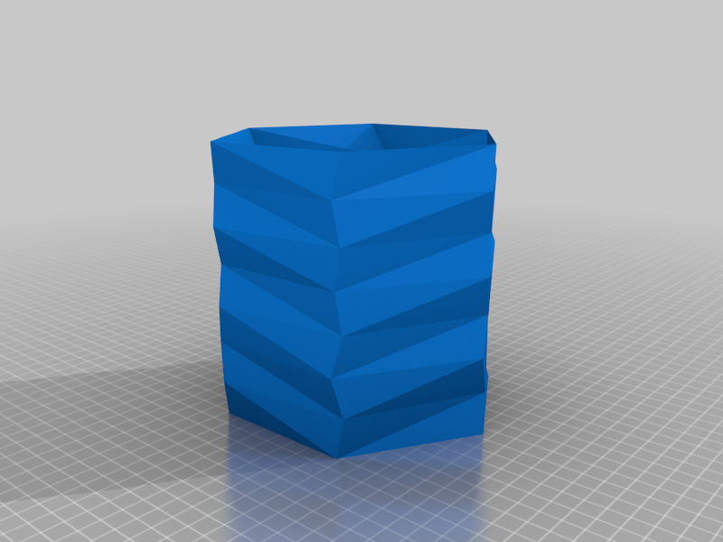 vase low poly with internal vase