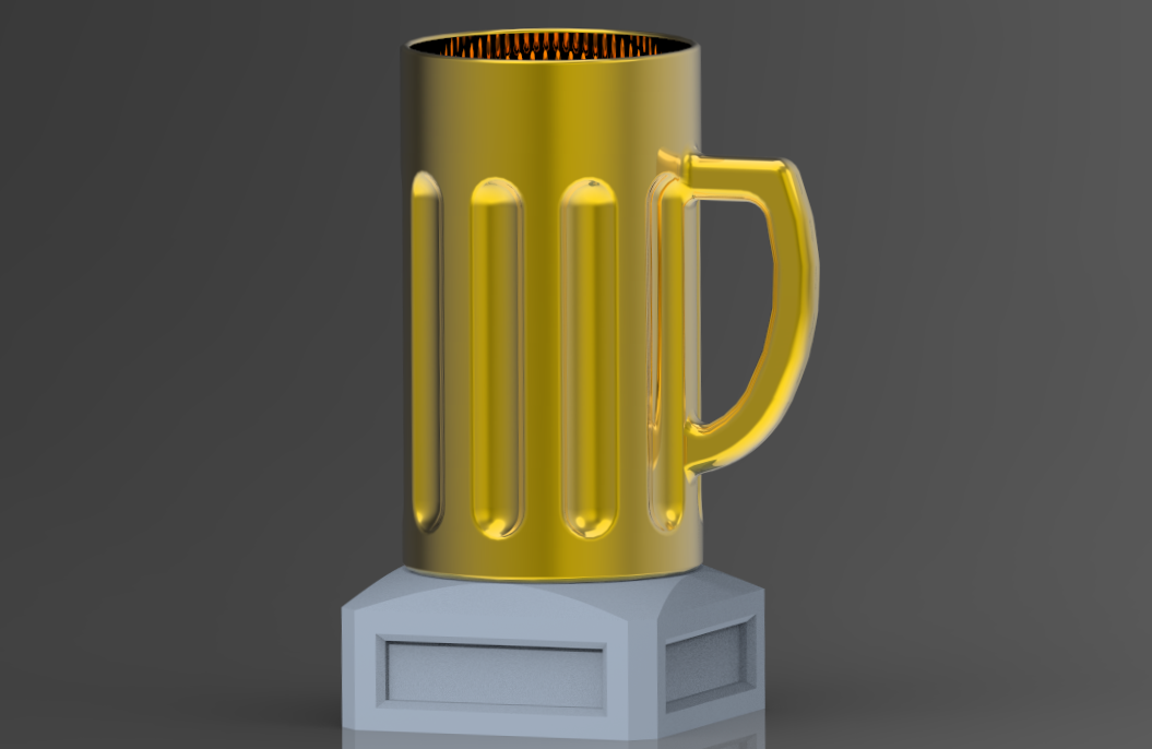 Beer Pong Trophy Cup Goblet