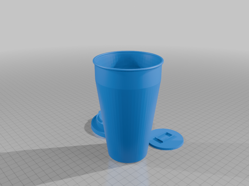 Coffee cup with hidden DJI Mic mini mount