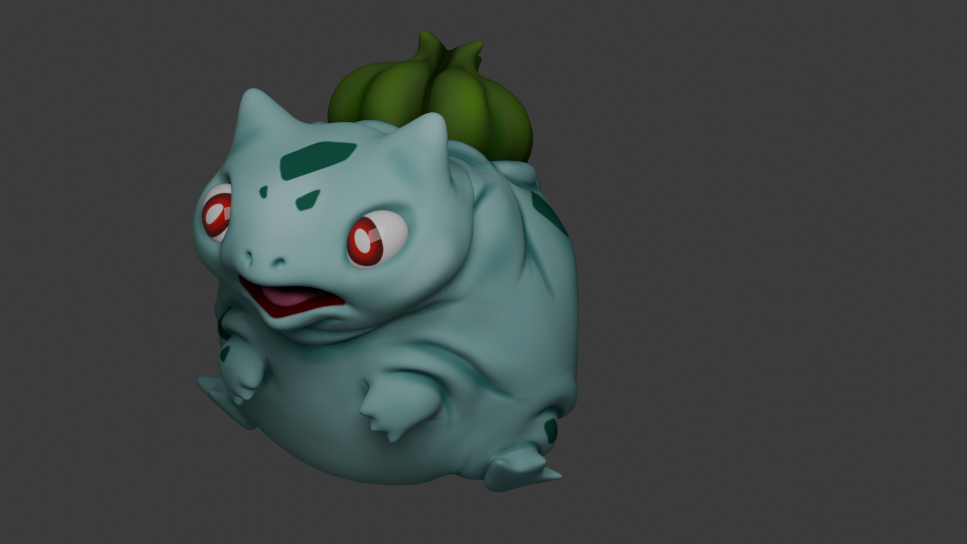 Fat Bisasam Pokemon Figure Deco