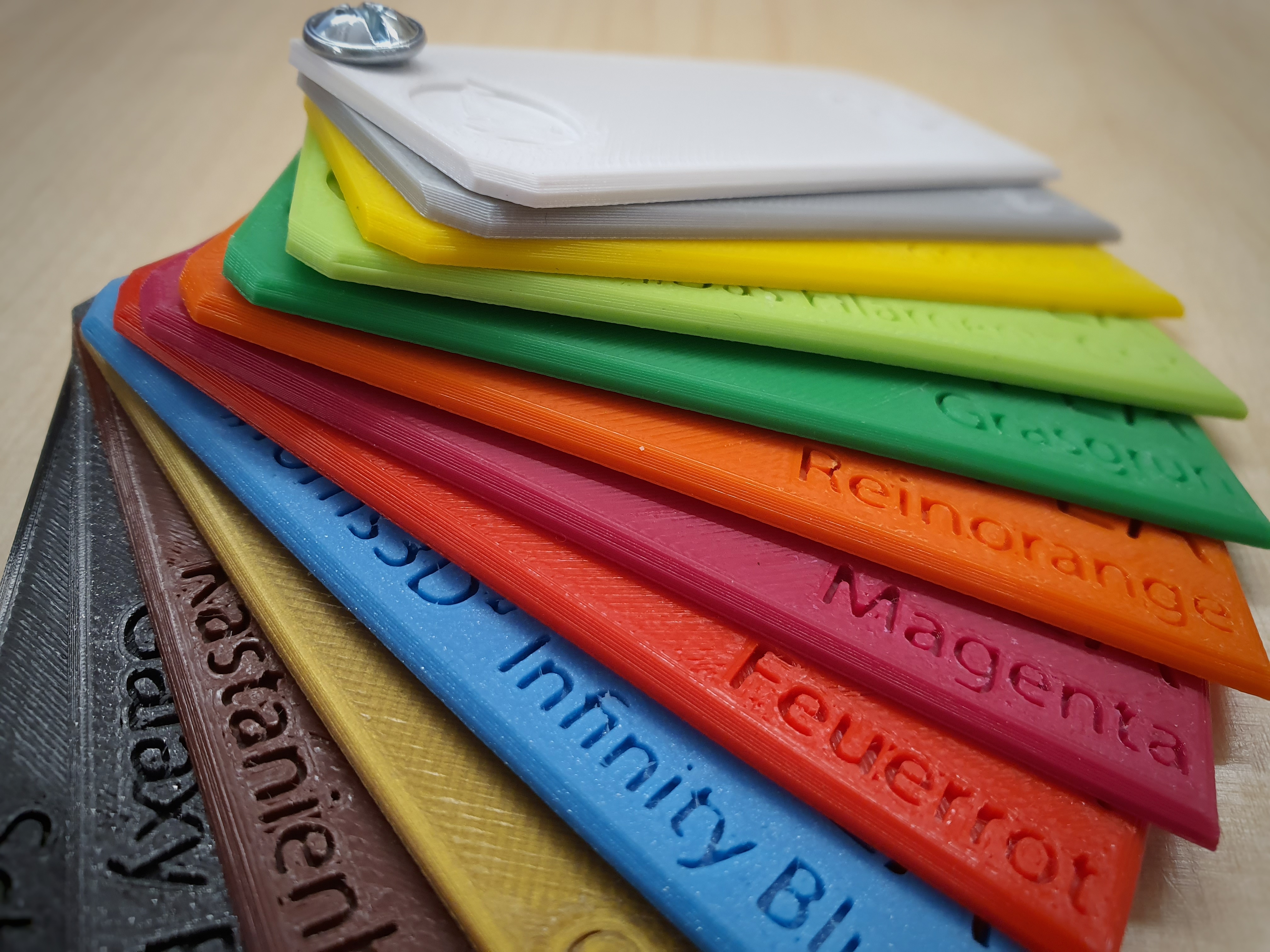Color samples for my color fan