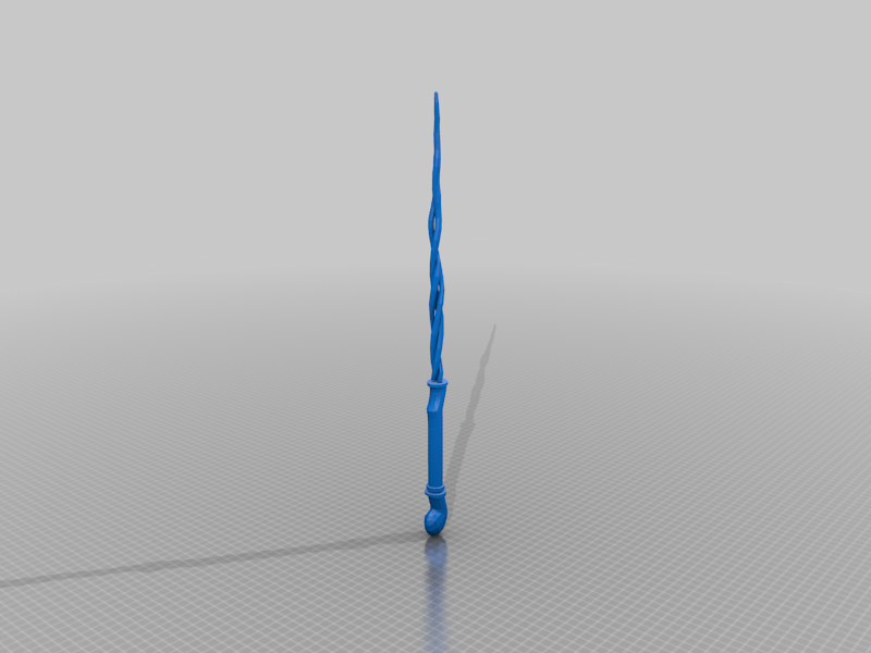 Shell handle and spiral wand