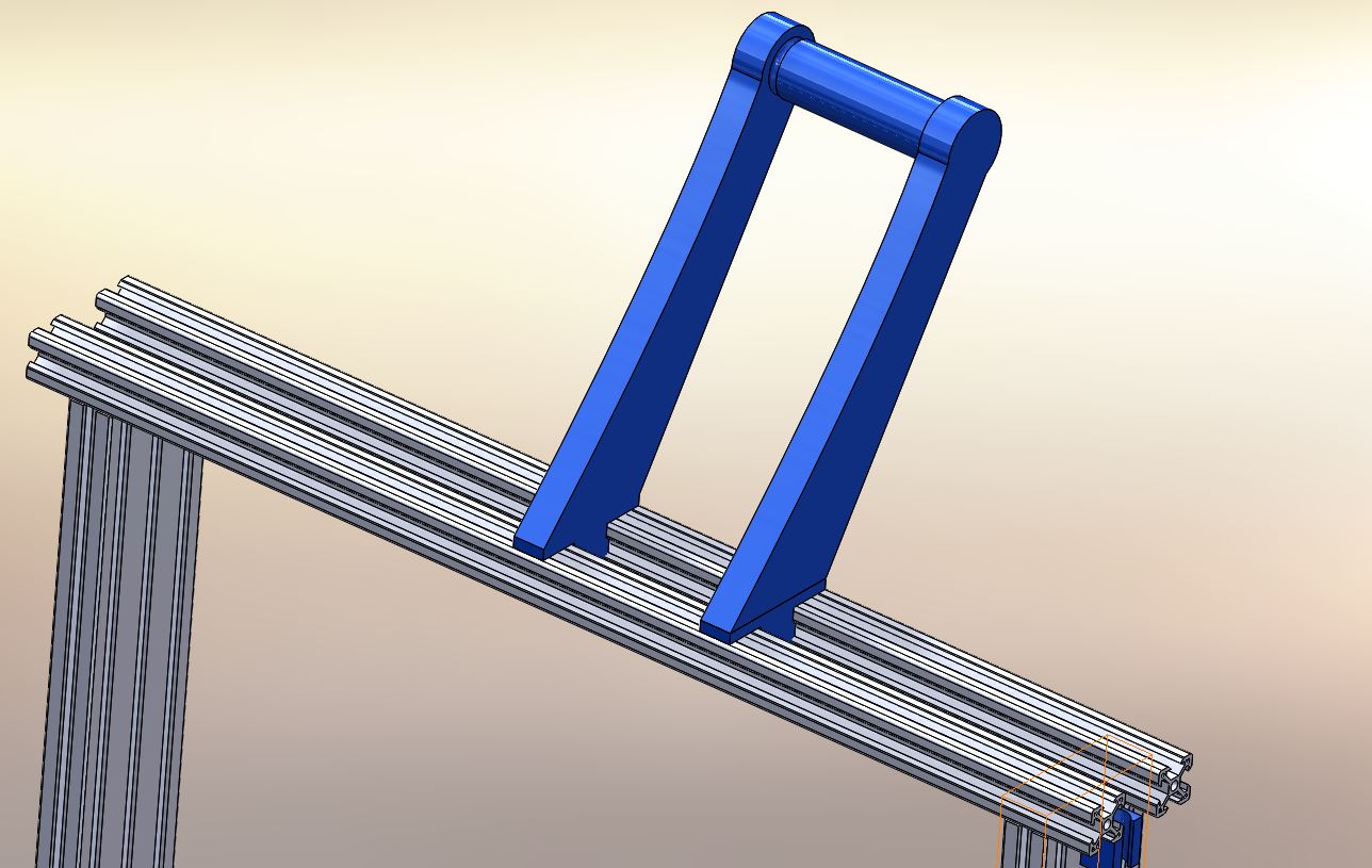 2020 Vslot extrusion Spool holder w/ vslot filament guide