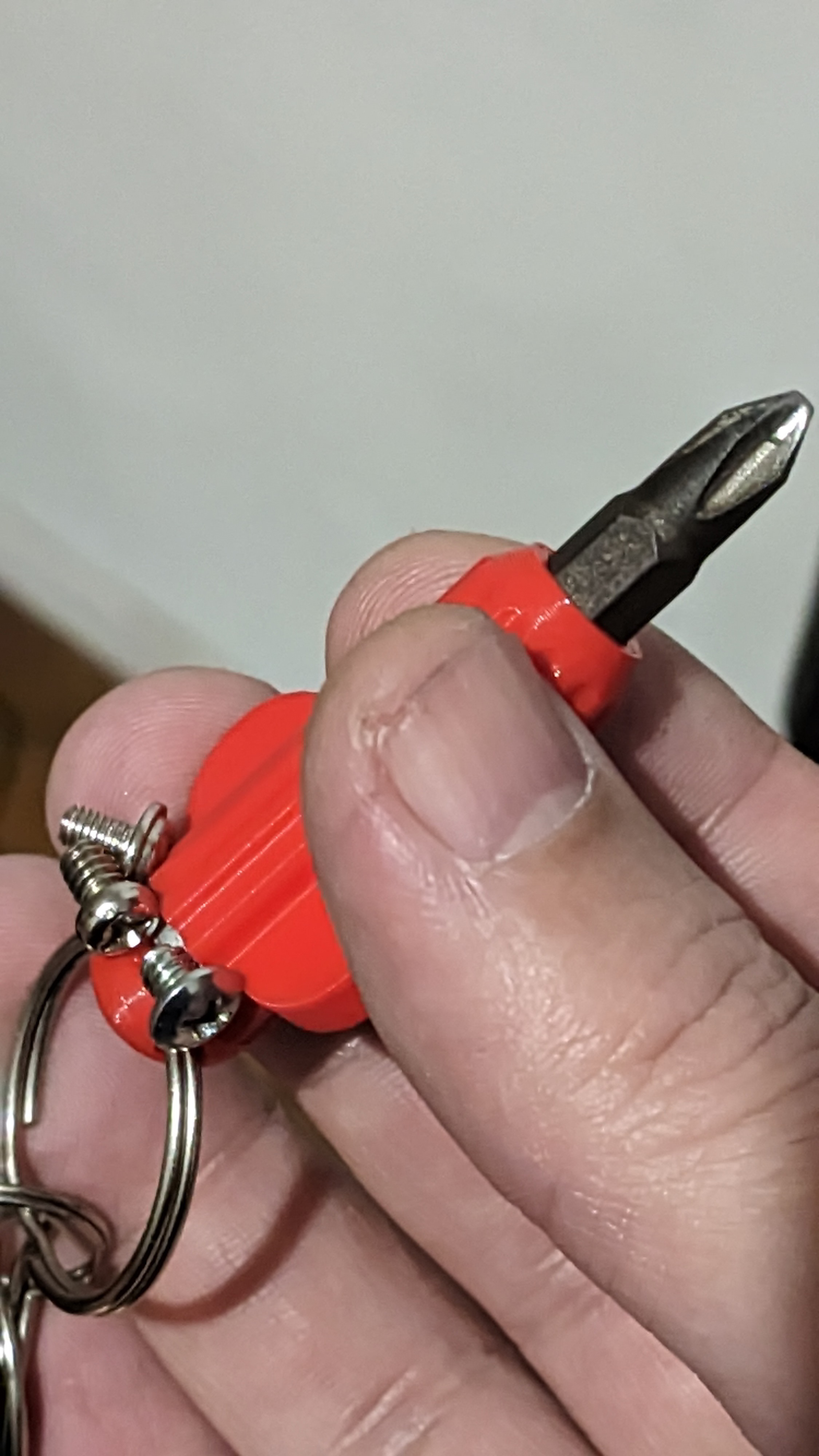 Mini Screw Driver Keychain with neodymium magnet
