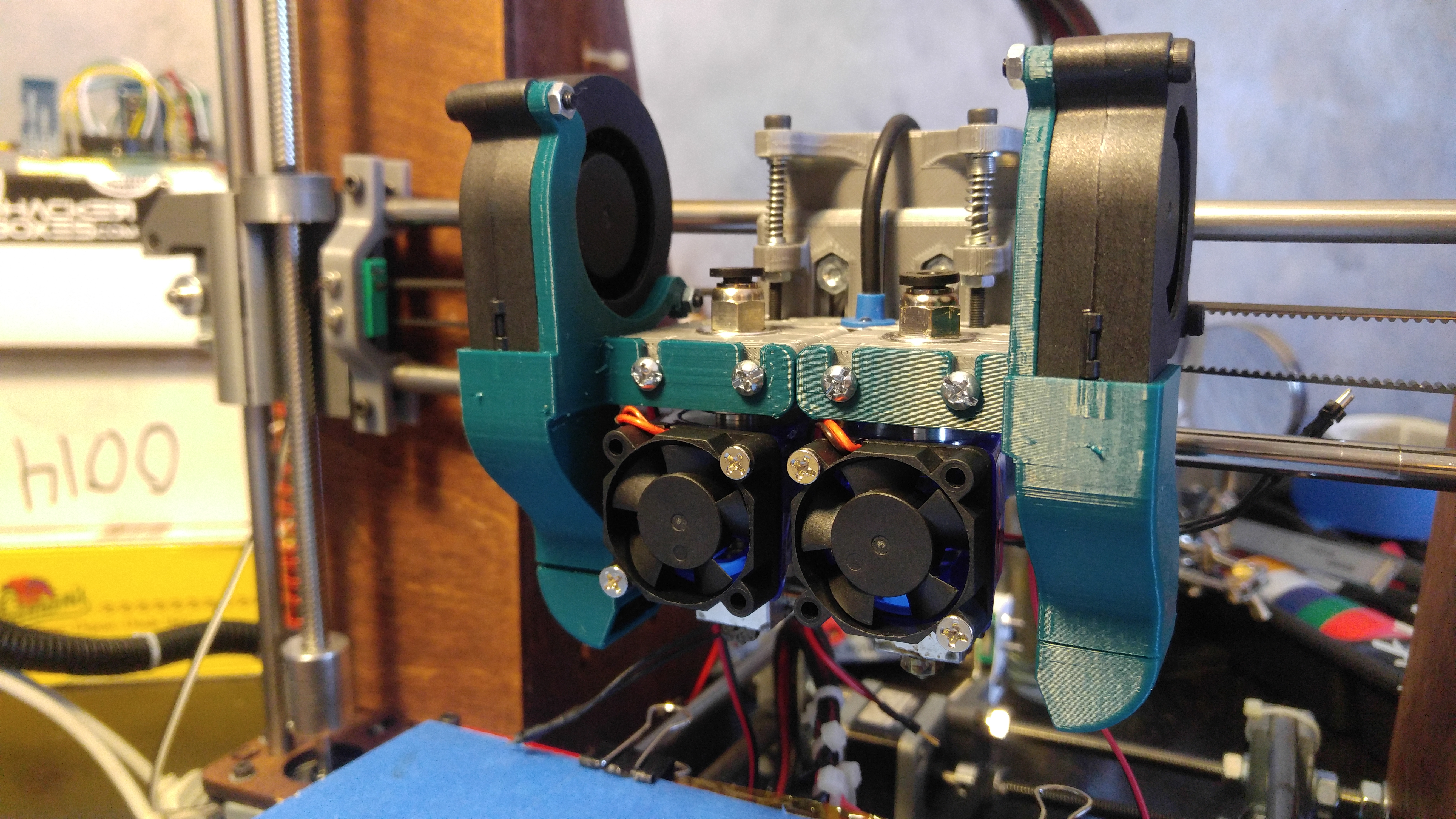 Cow's Dual Bowden MK2 (for Prusa i3 Mk2 clones)