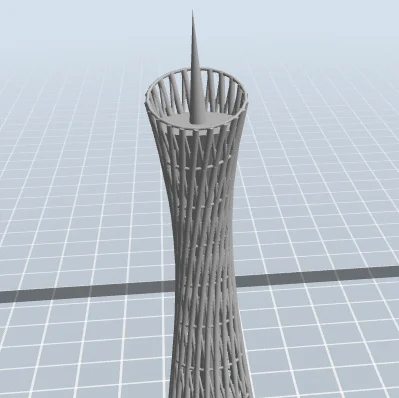 Simplified Canton Tower (广州塔)