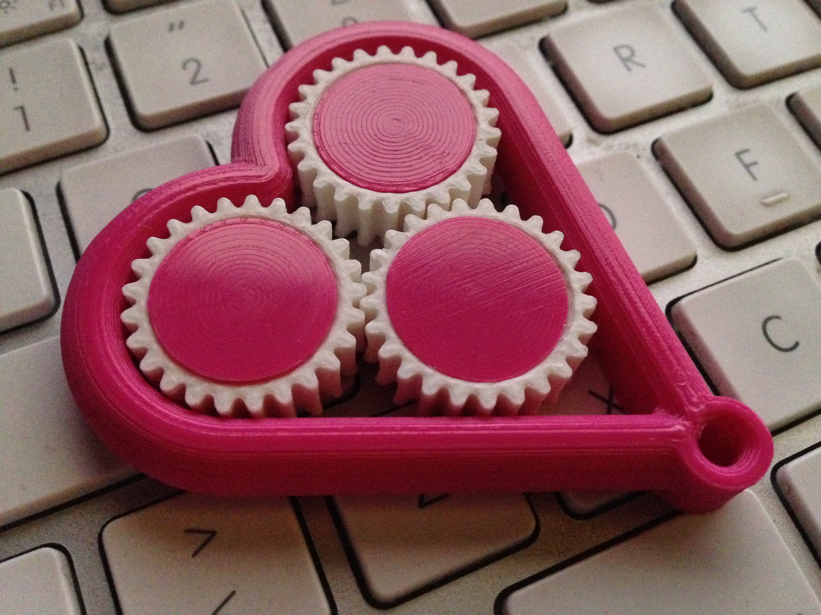 Geared Heart - Valentine's Keychain,