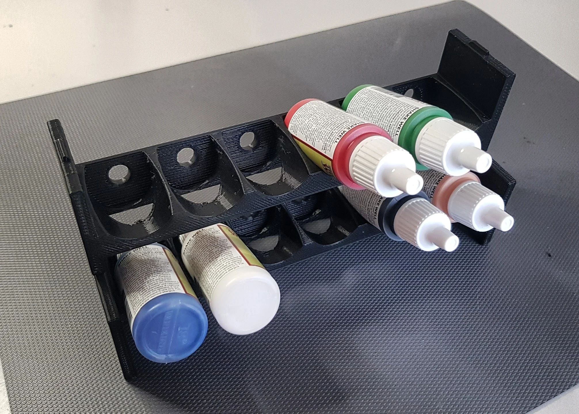 Paint Rack for 25 and 30mm Bottles - Stackable, both directions.