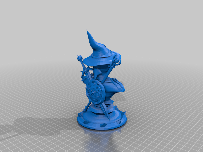 Witch, Bruja Busto con peana,