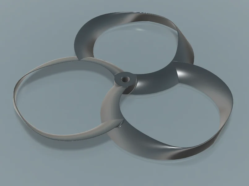 V2 Tri-Loop or Tri-Blade Toroidal Propellers for FPV Drone Quadcopter Cinewhoop