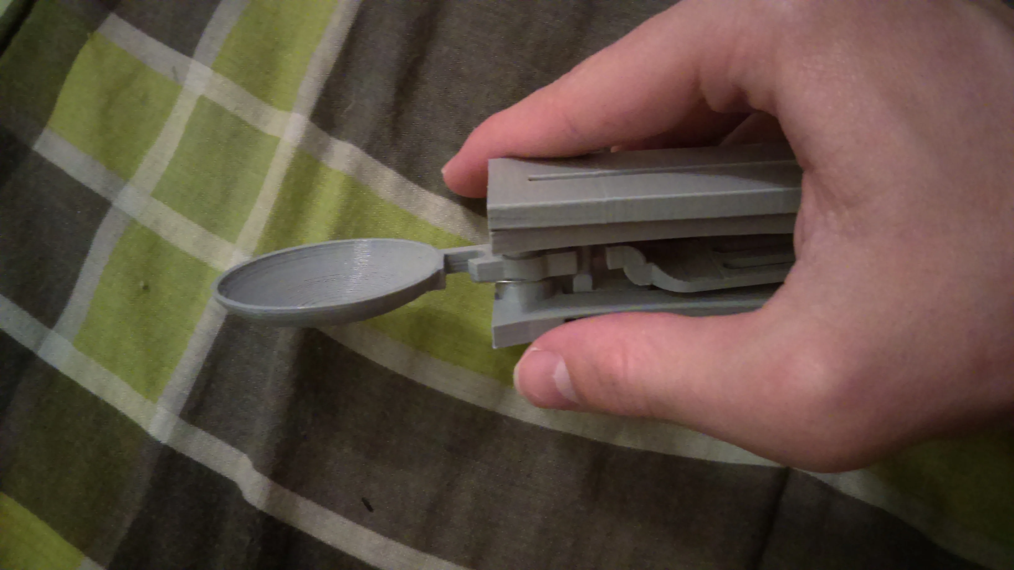 Rotating Spork with knife