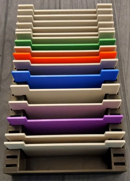 Boardgame card organizer
