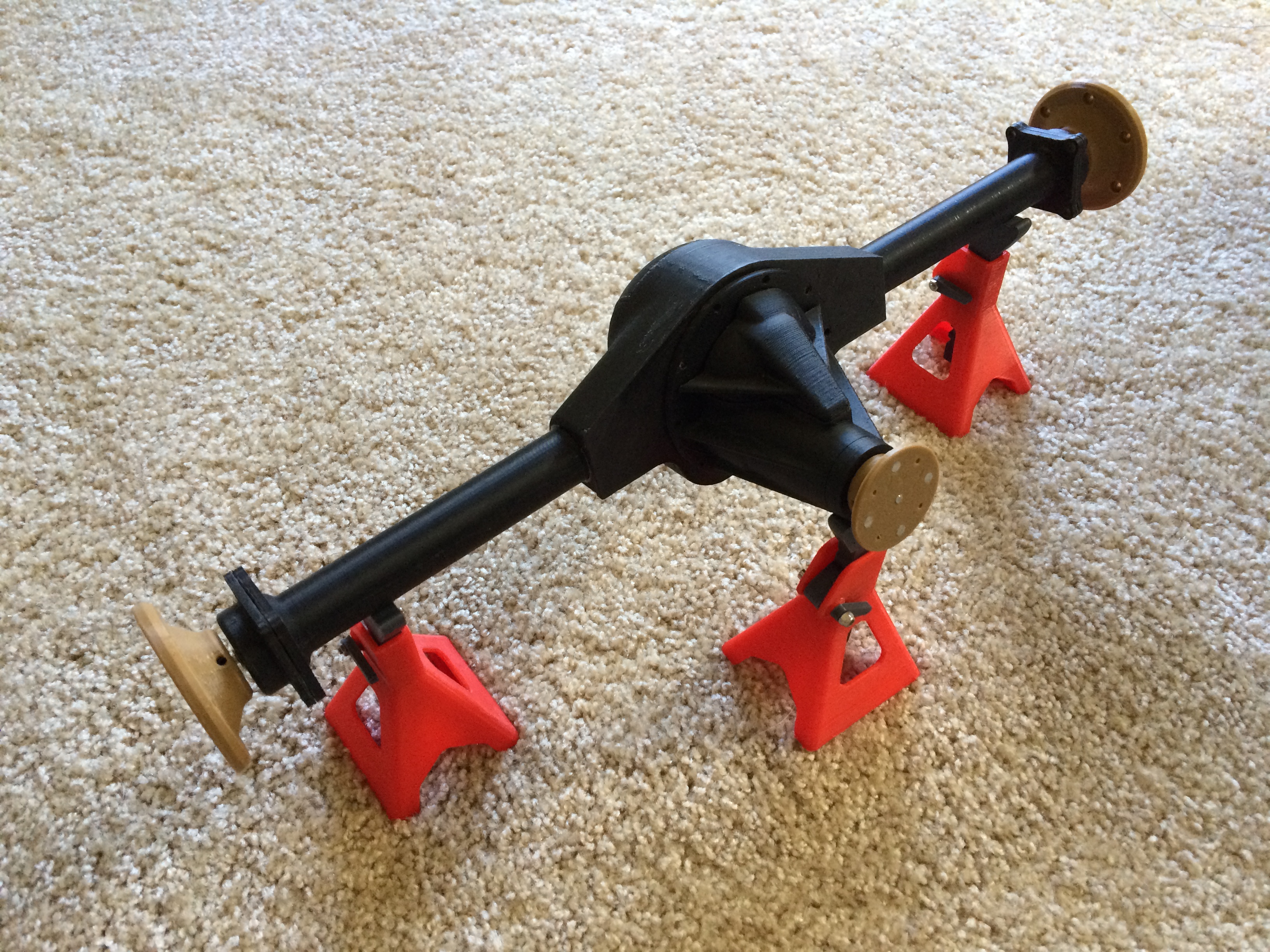 Rear axle housing for open differential toyota third member