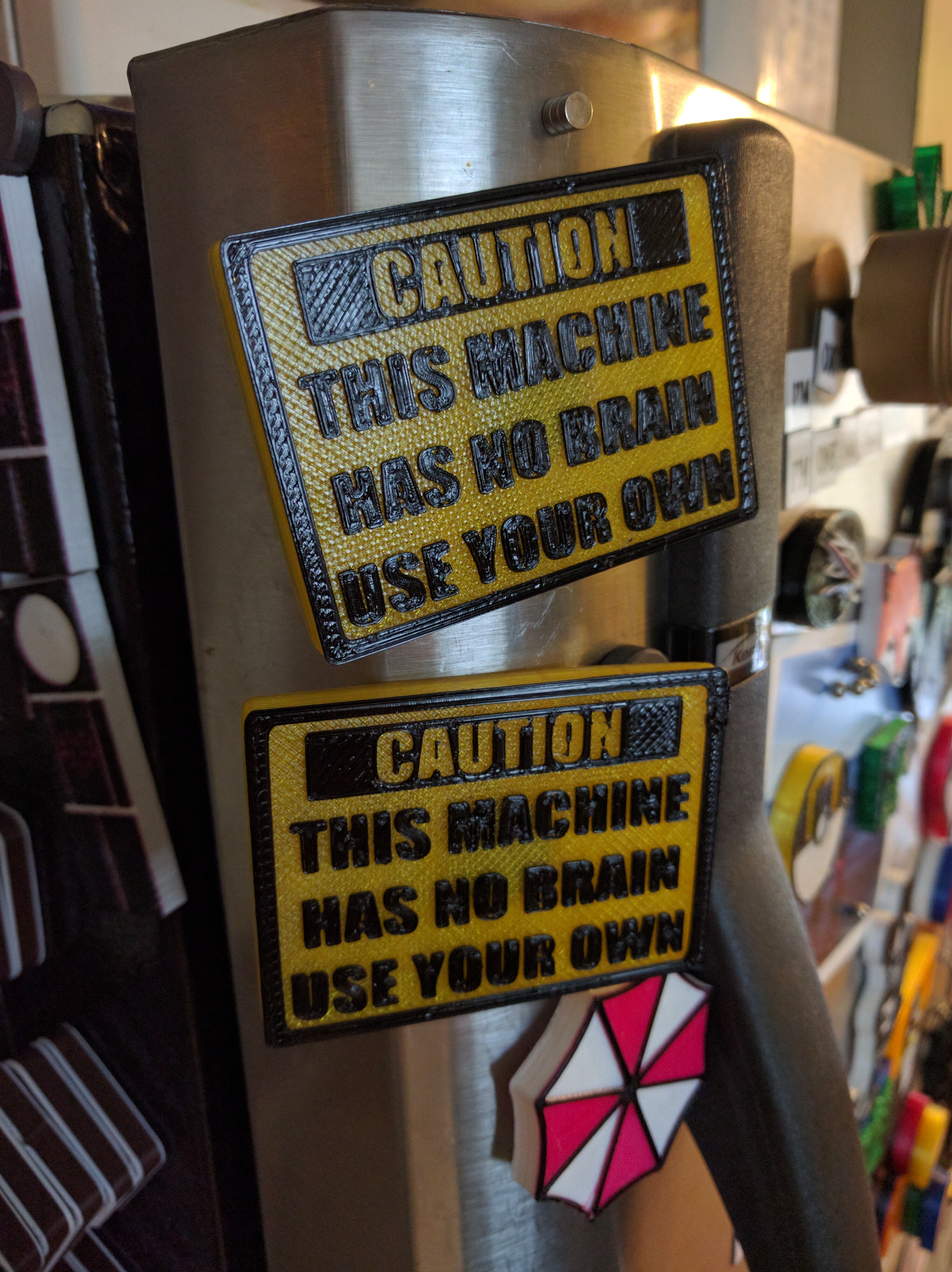 Caution Sign Magnet