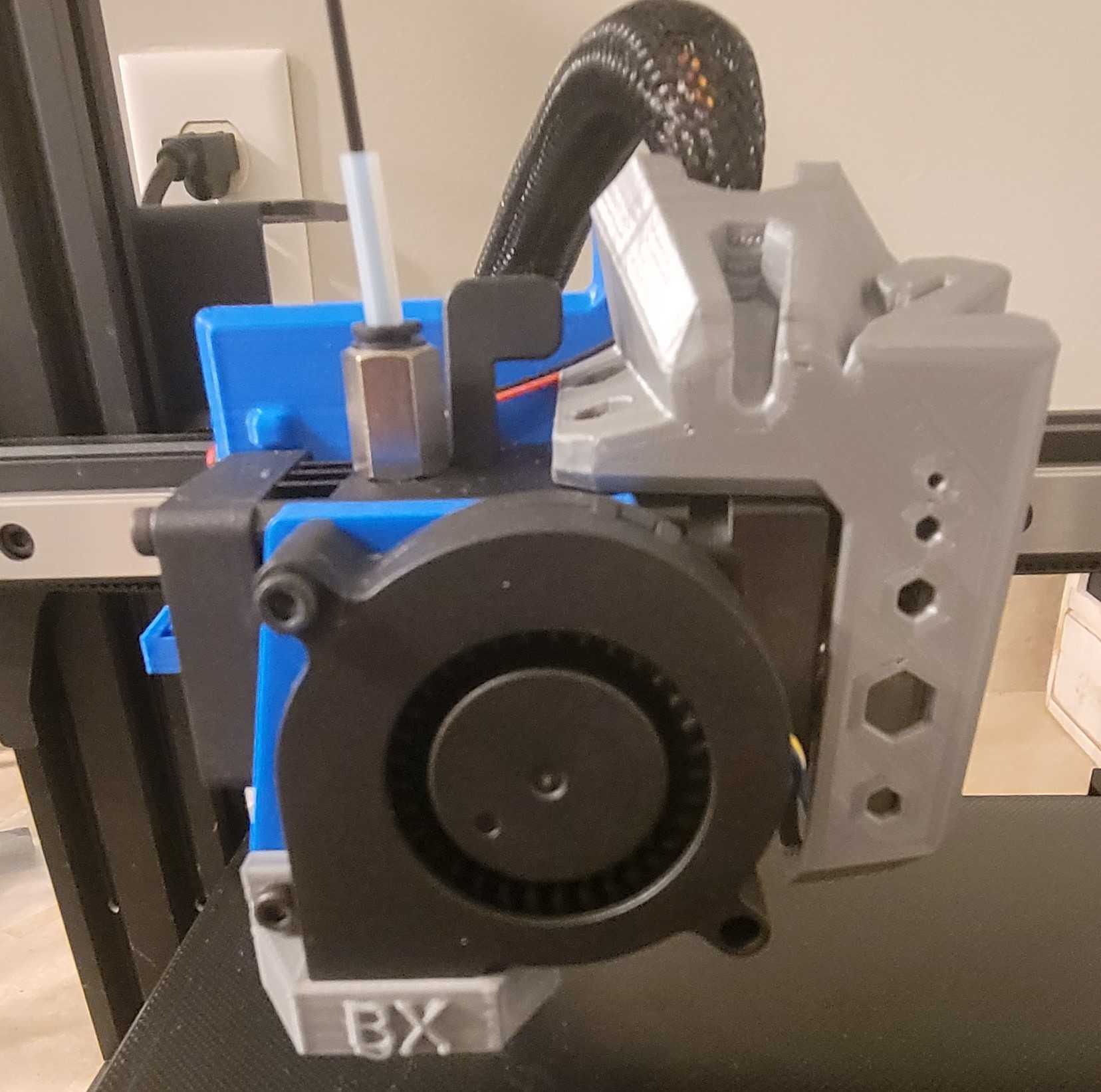 Ender 3 / Aquila H2 Mount X-Linear rail, BIQU H2, Bltouch, 50mm BlowerFan