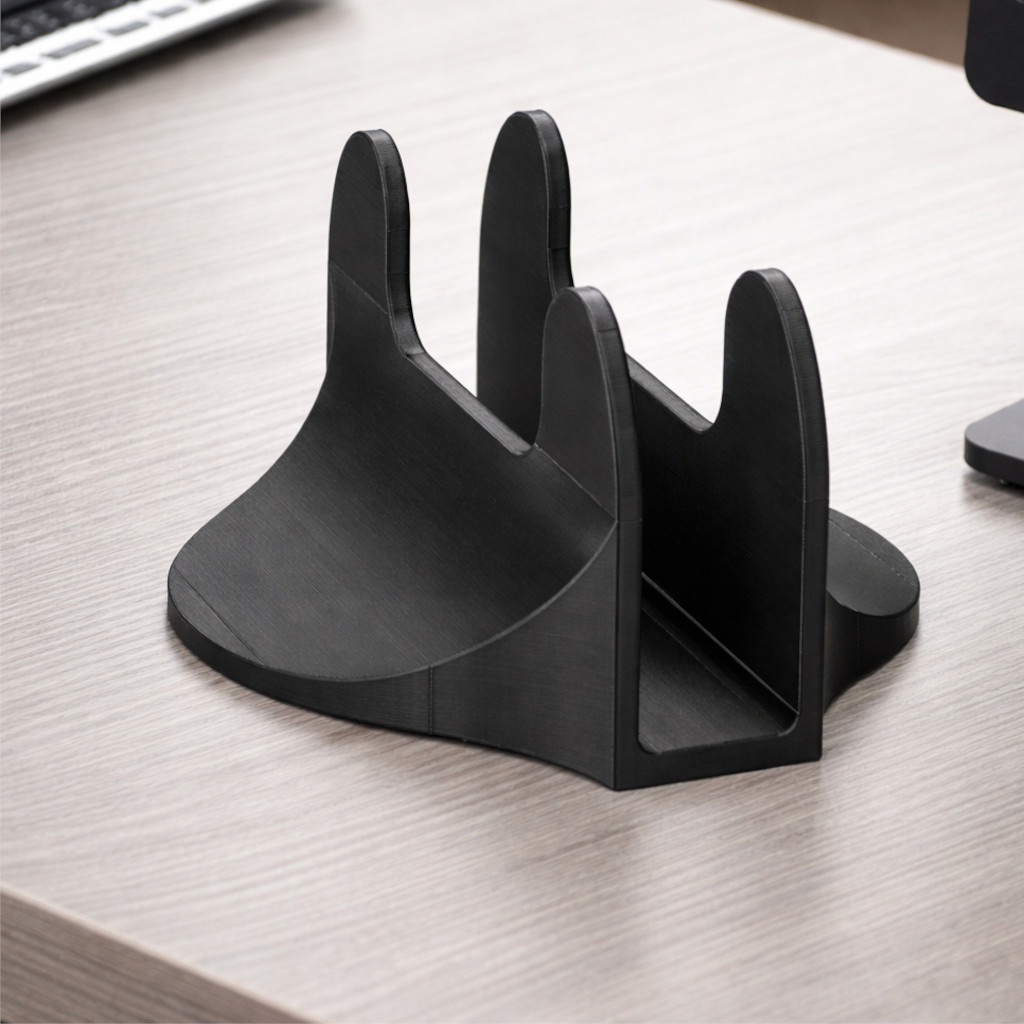 Vertical Laptop Stand (20mm) – Curved Design & Stable Base (No Tipping)