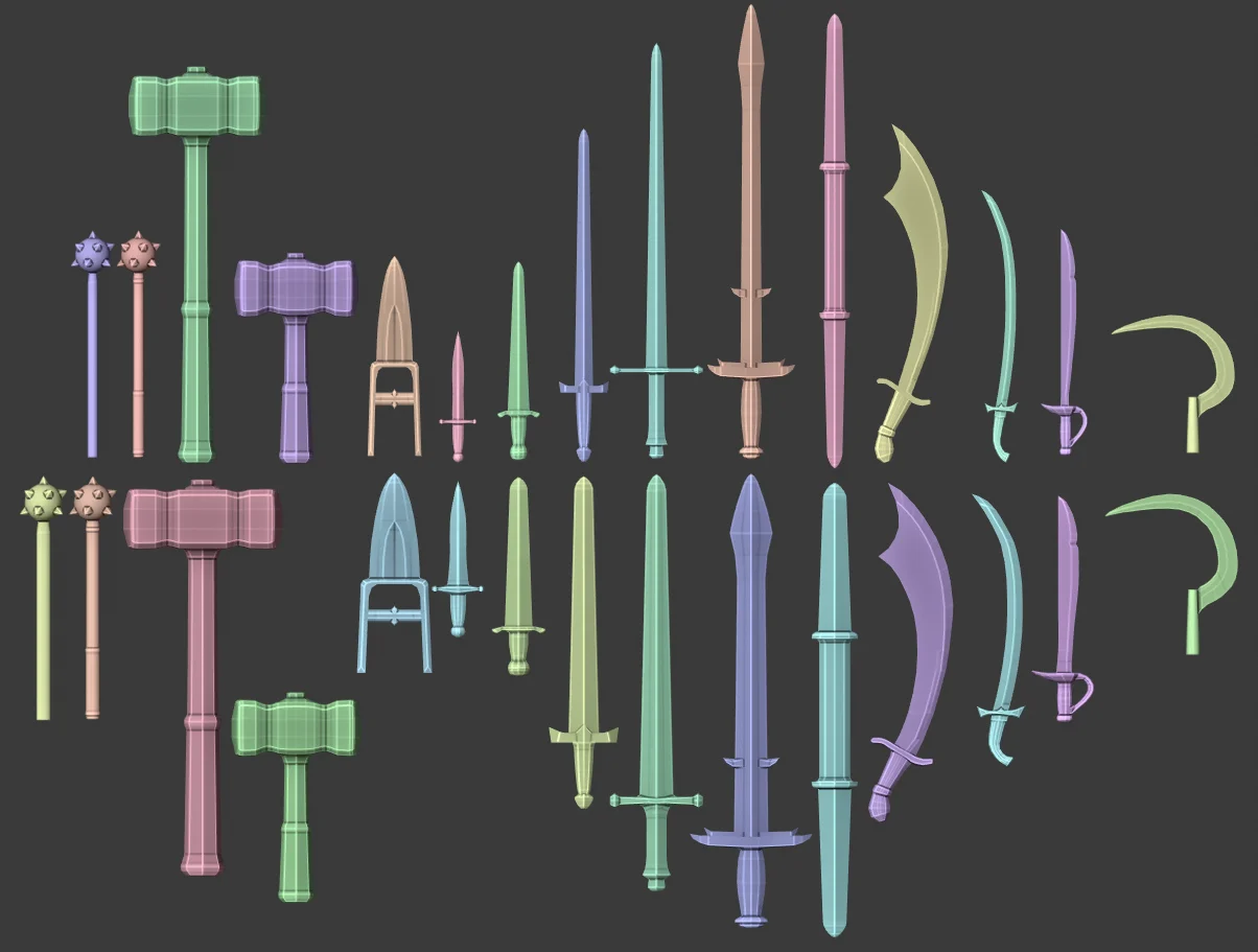 D&D 3.5 PHB Weapons - Group 1
