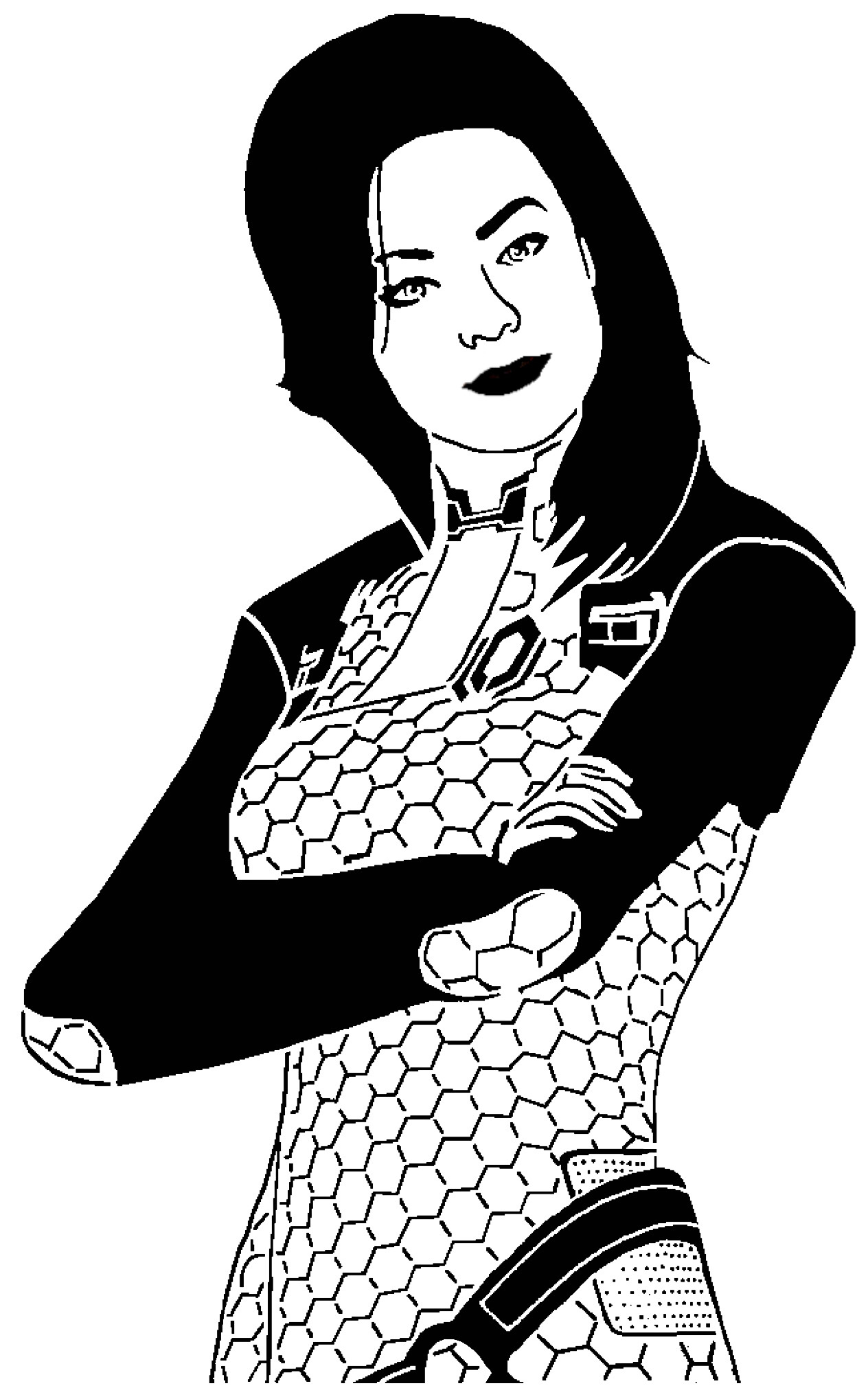Miranda Lawson stencil