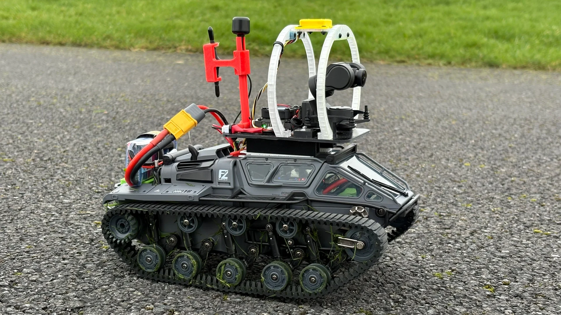 FPV Rover project with Headtracking,  running ArduPilot and Mavlink.
