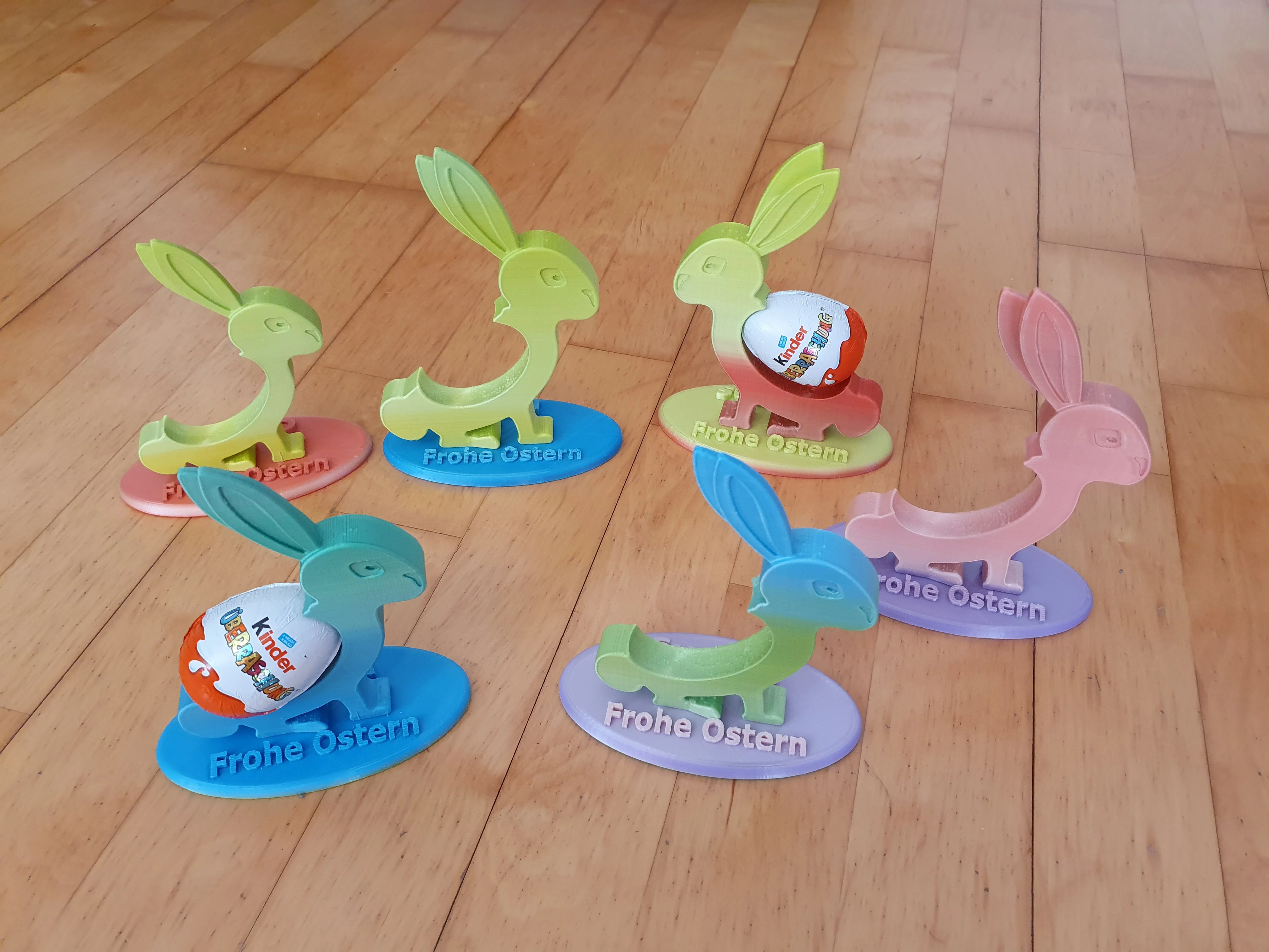 Osterhase Eierhalter mit Platte, Easter Egg Holder with plate, ÜEi