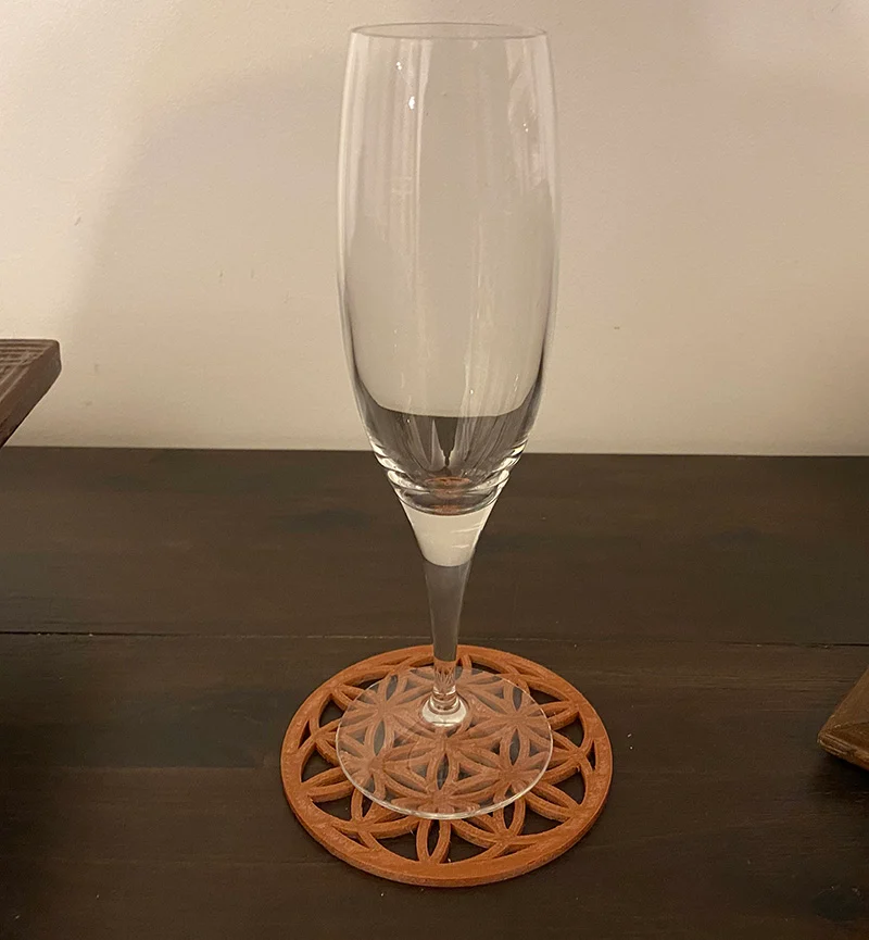 Sous-verre fleur de vie / Flower of life coaster