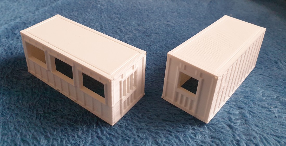Office container 20ft HO model 1   - container de bureau