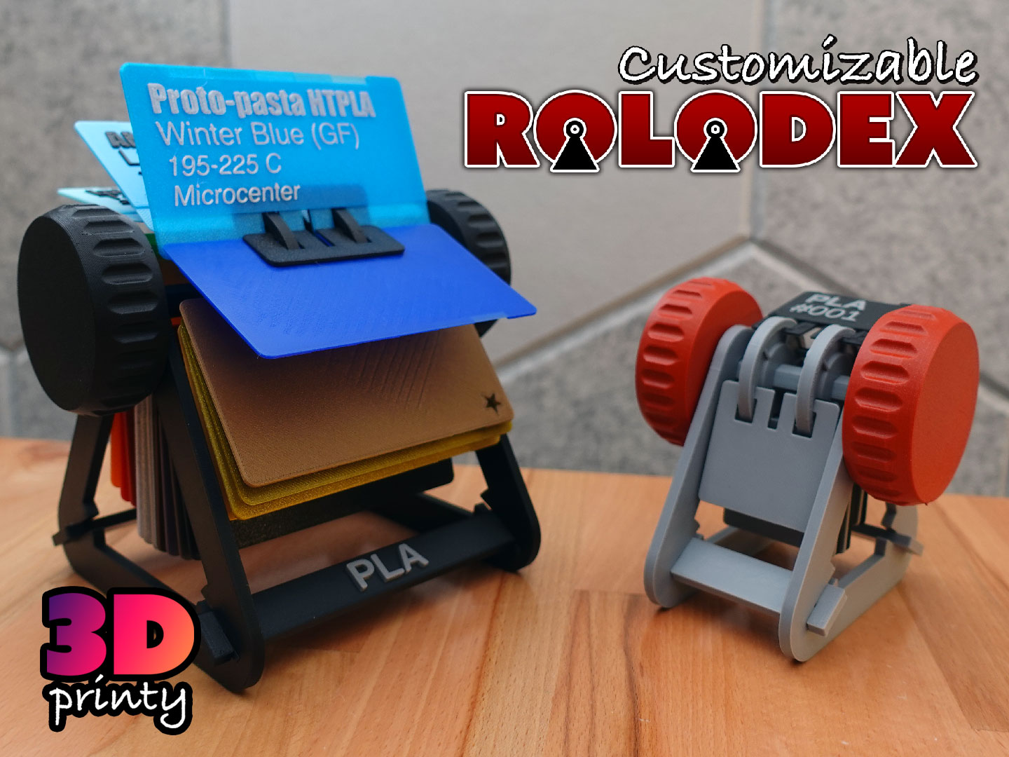 Customizable Rolodex - Works with Filament Swatch System