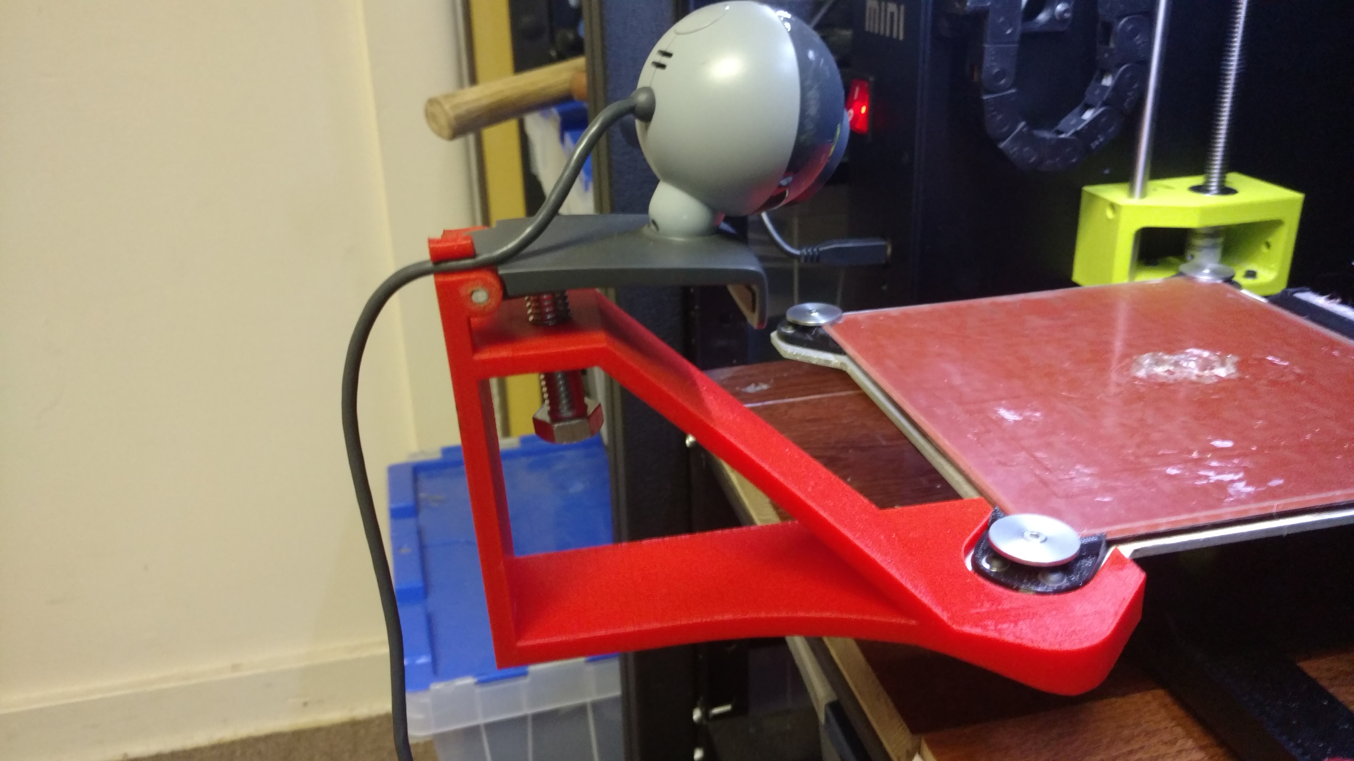 Lulzbot Mini Camera Mount (Y-mounted) for time lapse video