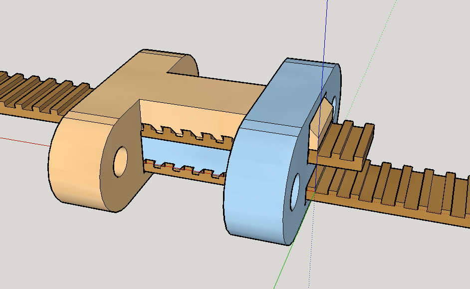 Belt clamps with a built-in tensioner