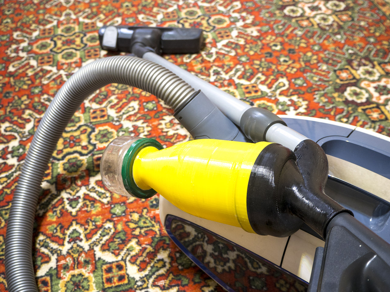 Cyclone filter separator vacuum cleaner attachment