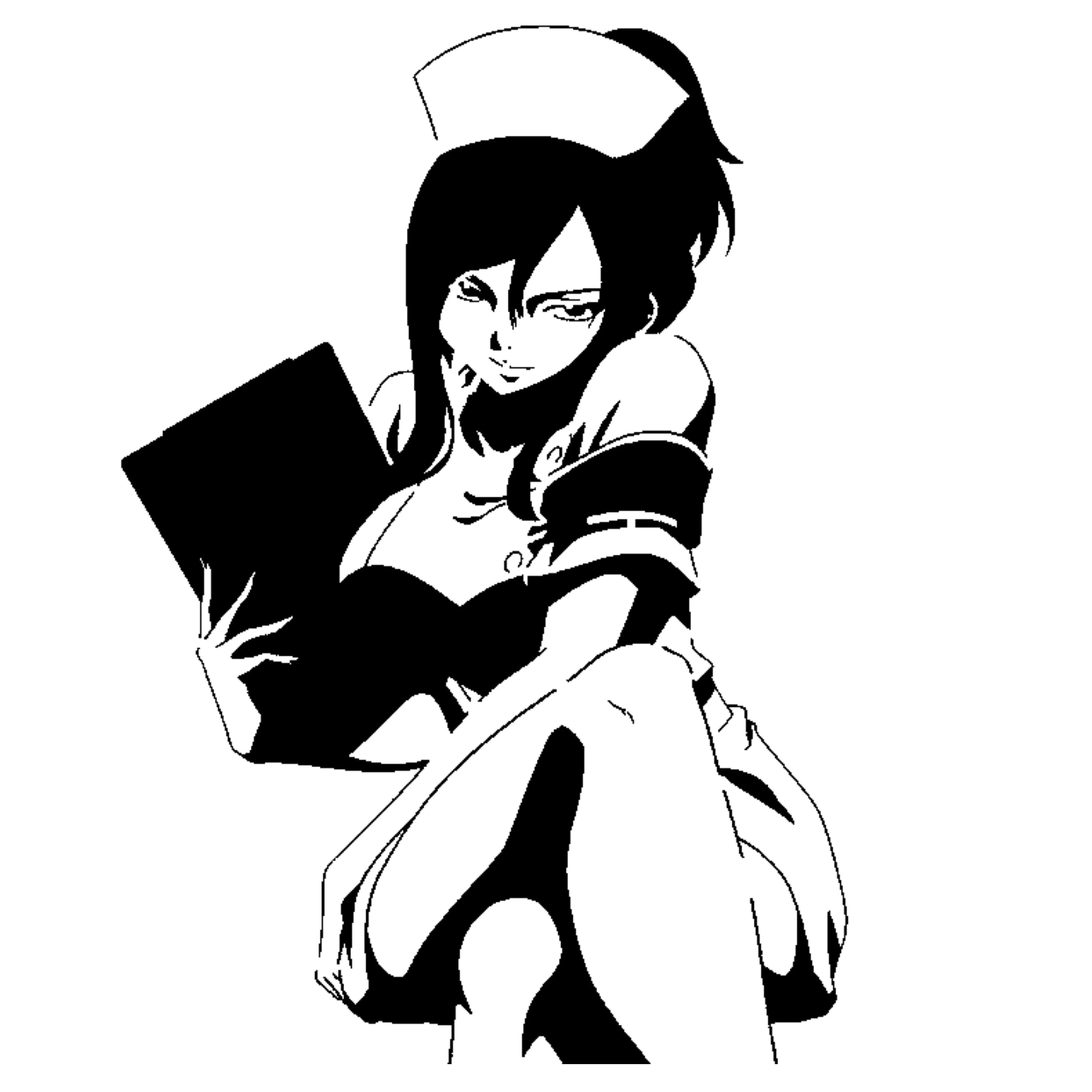 Nurse Erza Scarlet stencil