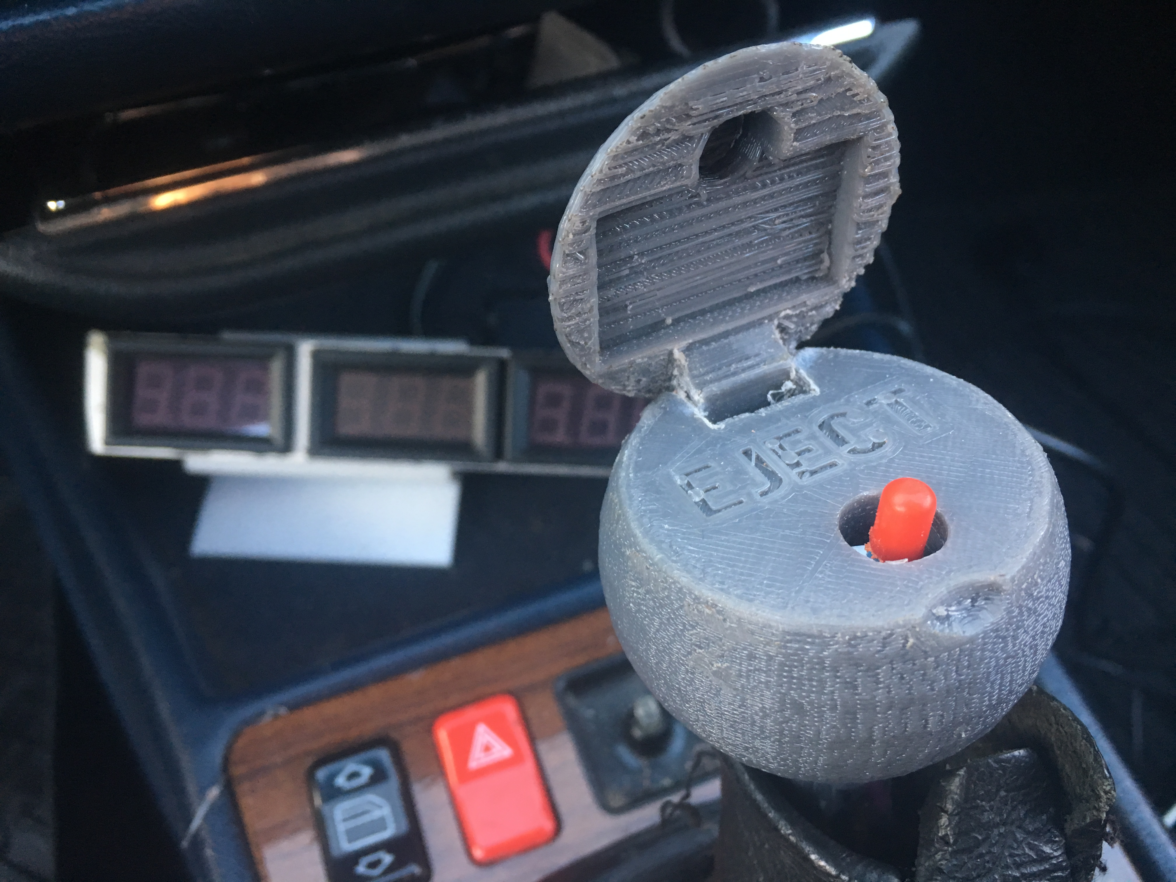 James Bond Shift Knob Secret Button Ejection Seat Mercedes 190 w201