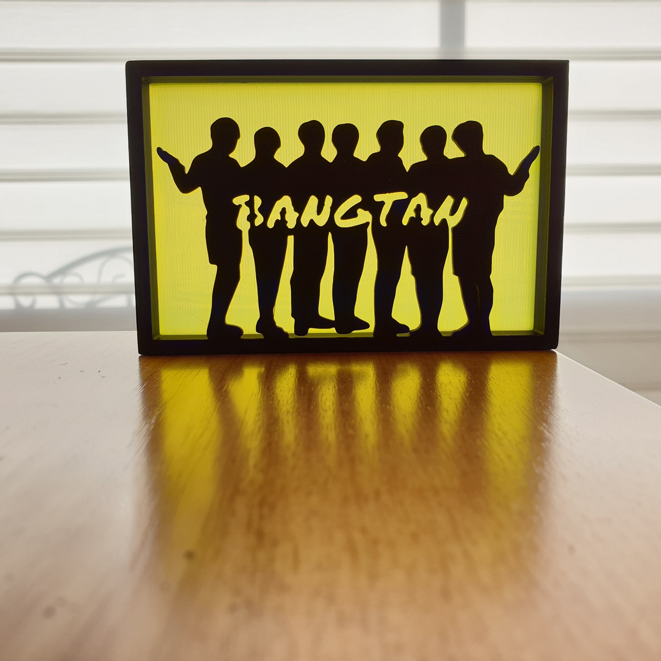 BTS silhouette ornament